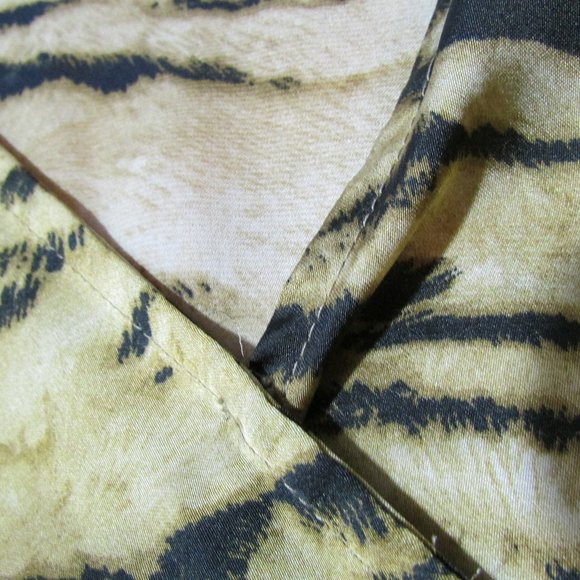 Boston Proper Animal Print Blouse Tank Gold Brown Top - Picture 8 of 11